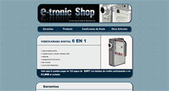 Desktop Screenshot of e-tronicshop.com